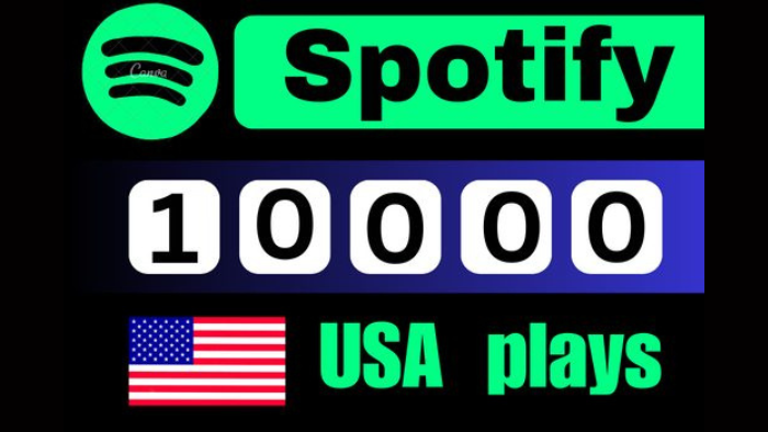 7253Spotify promotion 100K Spotify USA Track Plays from premium account royalties eligible lifetime guaranteed