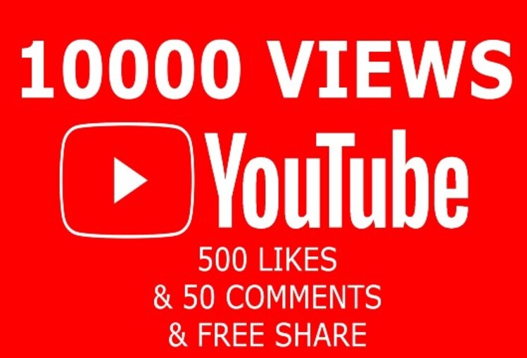 6173i will send you 5000 YouTube Views & 200 likes with 20 comments