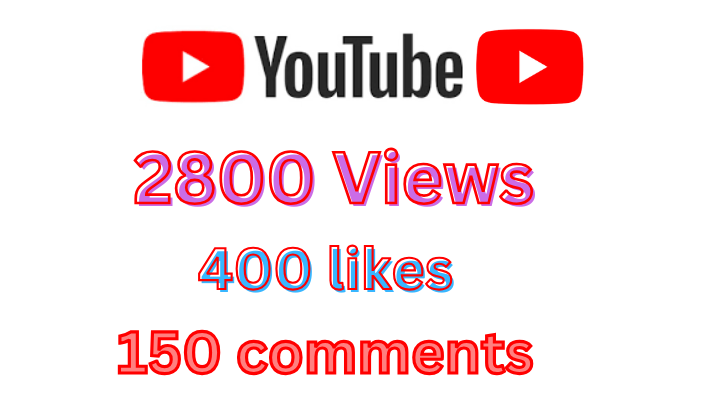 64387You will get organic Youtube promotion 6000+ View , 400+ Like And 500+ Subscriber And 100 comment on your YouTube channel Viewers, Good Retention, Non Drop / LifeTime Guaranteed 100% safe Service