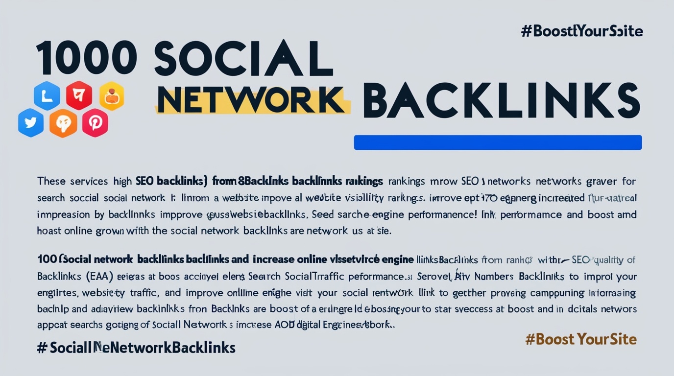 69248Do 1000 Social network backlinks