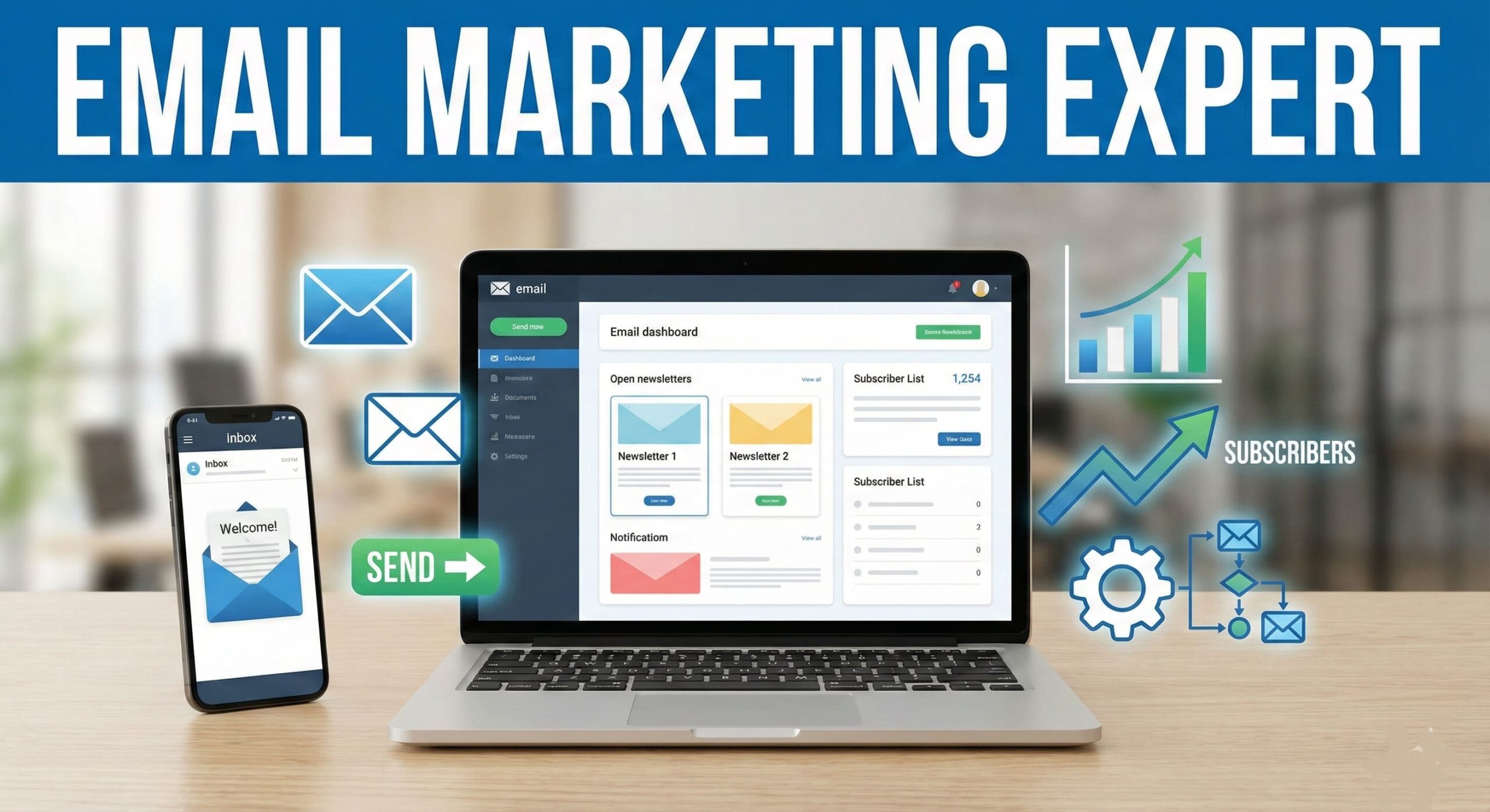 408687I will be your professional Email Marketing Expert to boost sales & engagement