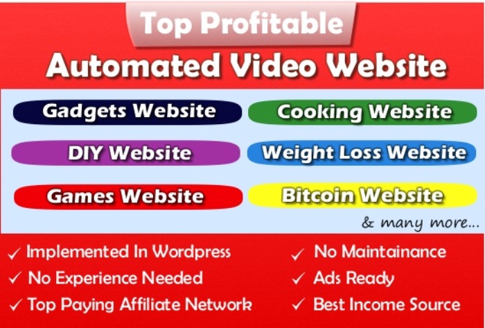 6747Fully Automated DIY Website – Top Profitable Niche – Highly Potential – No Experience Needed – Easy to Operate.