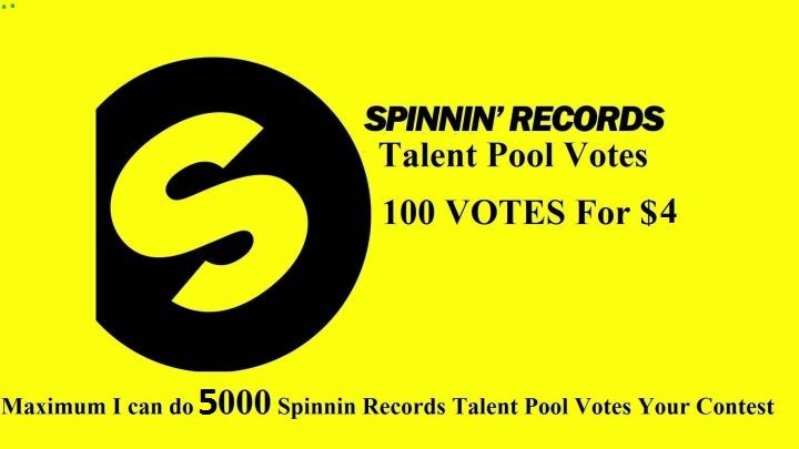 Promote On Your Track In Top Spinnin Records Talent Pool Like votes