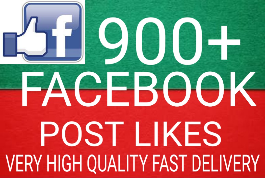 I will Promote 900+ Facebook Post Likes high quality and fast delivery