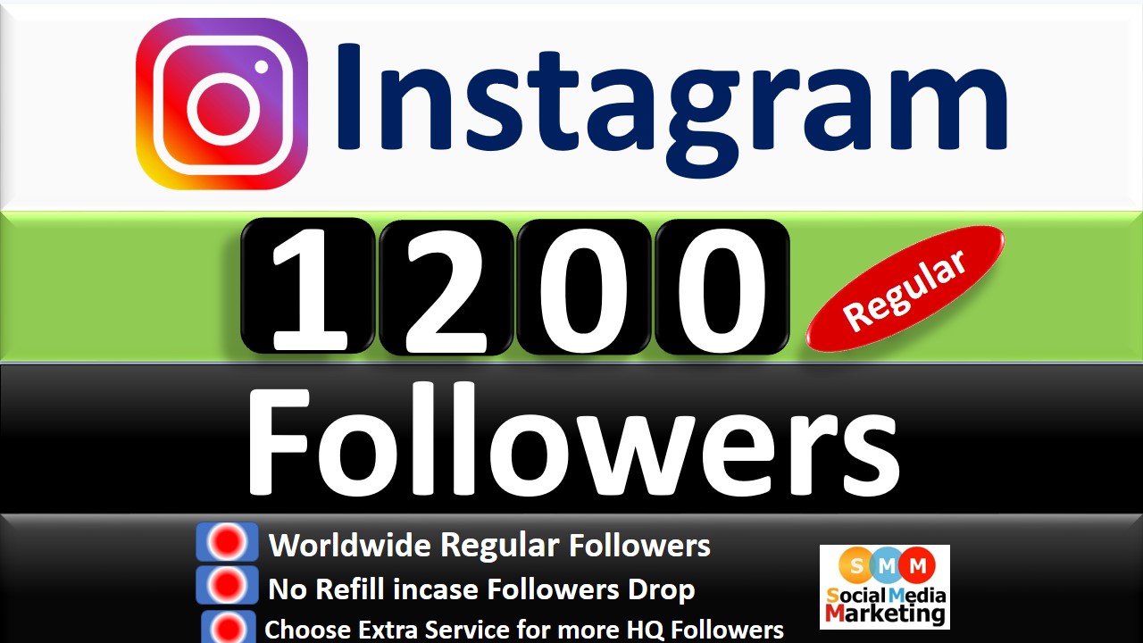 Get Instant 2000+ Instagram Followers Real & Active Users,  non drop