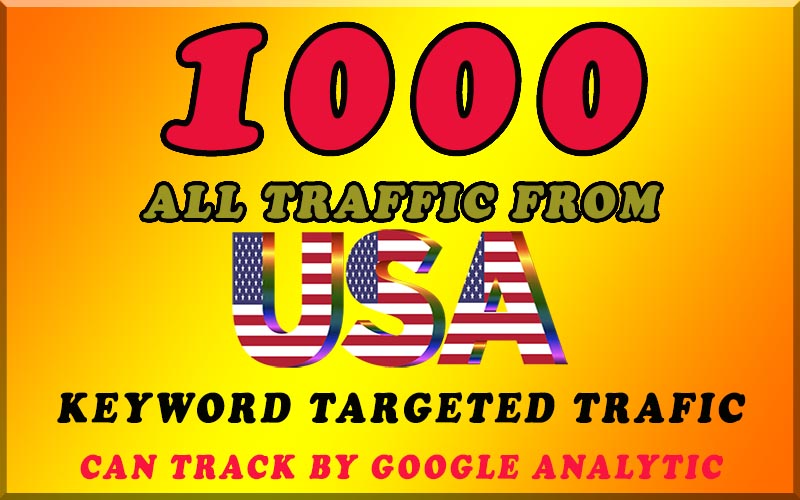 I will send 1000 USA keyword Target Traffic.
