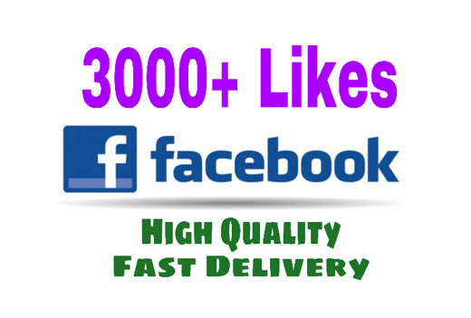 Add 3000+ Likes on your Facebook Post Instant. HQ & Nondrop.