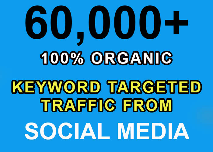 60,000+ keyword targeted traffic from Google, Twitter, YouTube etc for $5