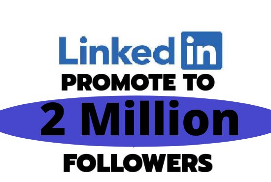 I will promote your content or any link to 2m plus linkedin followers