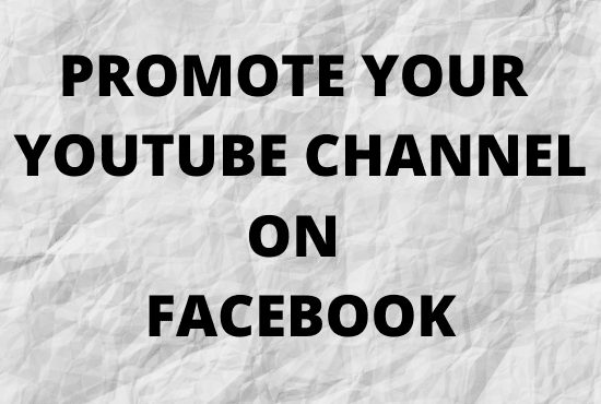I will facebook marketing to promote your youtube channel