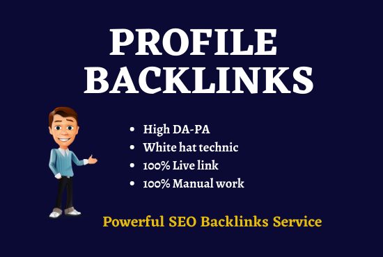 50 Whitehat Profile backlinks for website ranking