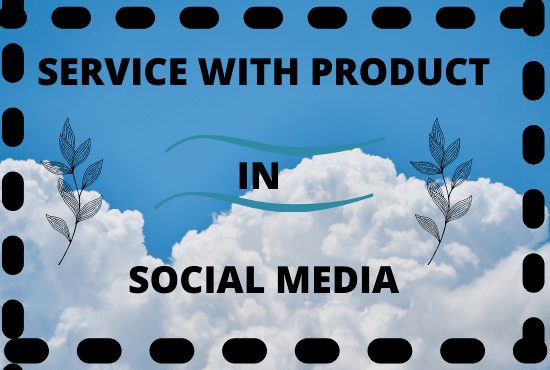 I will promote your service with product in social media