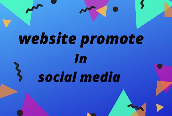 I can promote your website to share social media