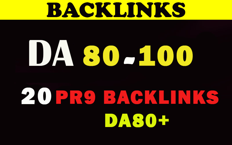 20  Pr9 DA80+  High Quality SEO Domain Authority Permanent Backlinks