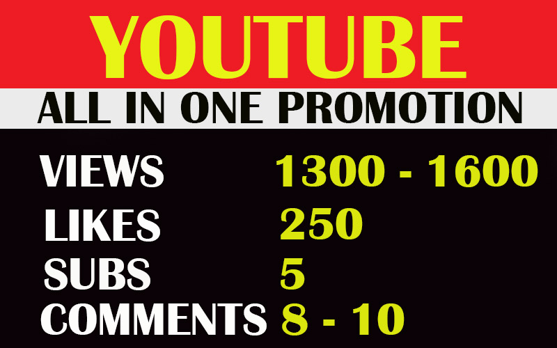 organic you tube video promotion package