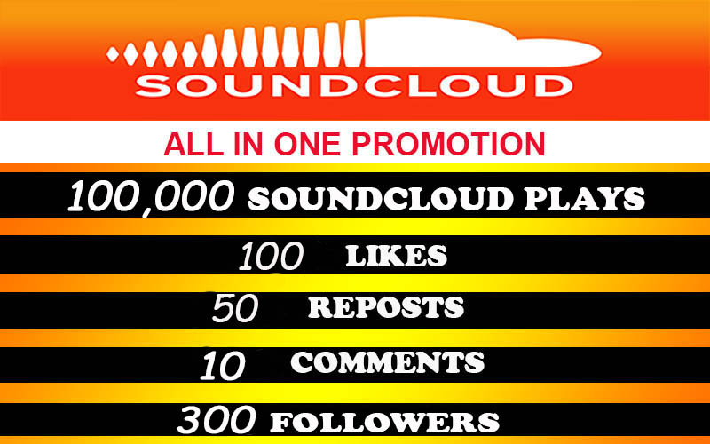 100,000 SOUDCLOUD PLAYS and all in one $4