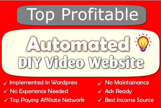 Fully Automated DIY Website – Huge Profitable Niche – Great Potential – No Experience Needed – Easy to Operate.