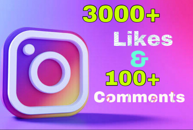 Get 3000+ Likes & 30+ Comments on Instagram Post ! Non Drop