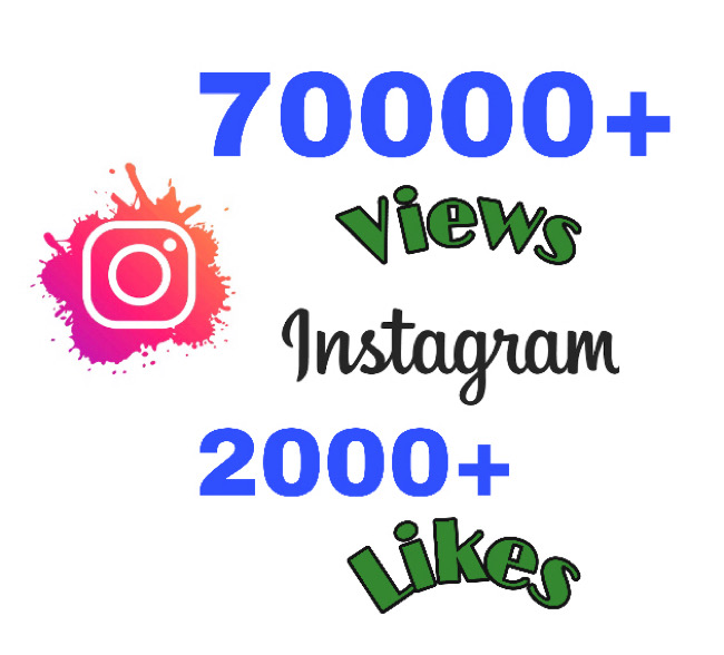 I will add 70000+ Views & 2000+ Likes on Instagram instantly. Very High Quality!