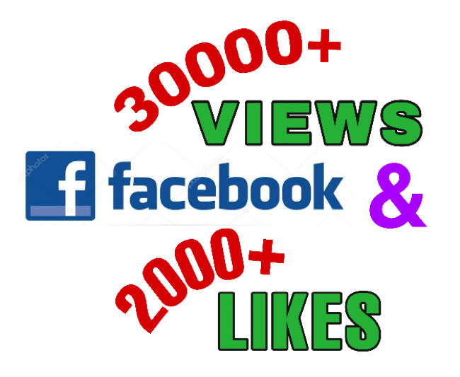 I will add 30000+ Views & 2000+ likes on Facebook video post . Non Drop!