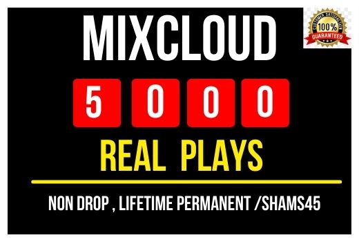 Get 5000+ Real Mix Cloud Plays Instant , Non drop and Lifetime Permanent