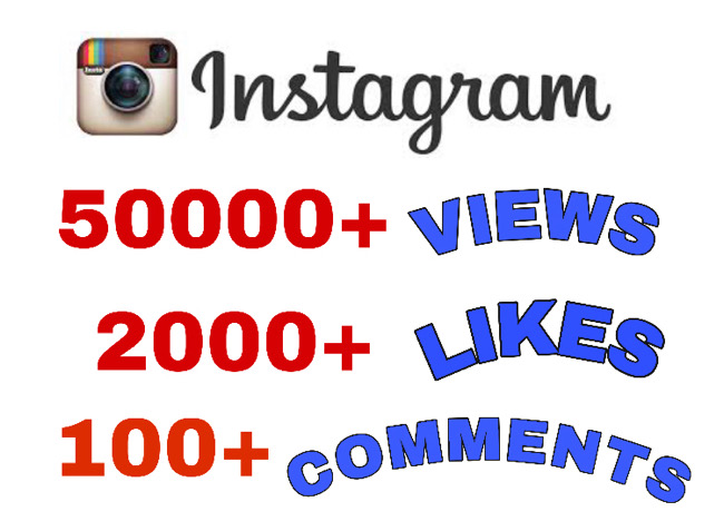Get Package : 50000+ Views, 2000+ Likes & 100+ Comments on Instagram Video Post . Non Drop Guaranteed.