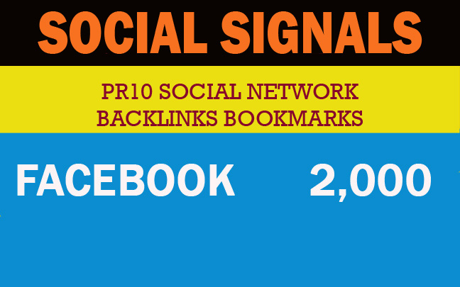 2,000 PR10 Social Network Backlinks Bookmarks – Help to rank your website Traffic Google First Page