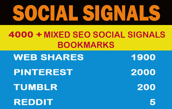 4000+ Mixed Seo Social Signals Bookmarks Google Ranking