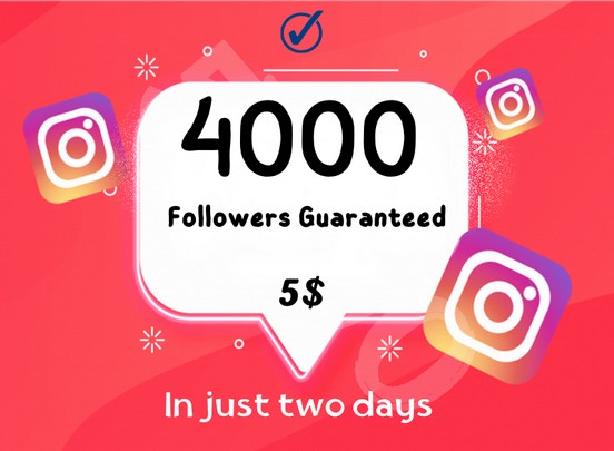 I will add 4000 real Instagram followers with a 30-day guarantee