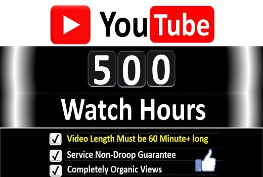 Get Organic 500+ Hours Watch Time YouTube Video Views & 100 Likes for 𝐌𝐨𝐧𝐞𝐭𝐢𝐳𝐚𝐭𝐢𝐨𝐧 Channel, Guaranteed Service .