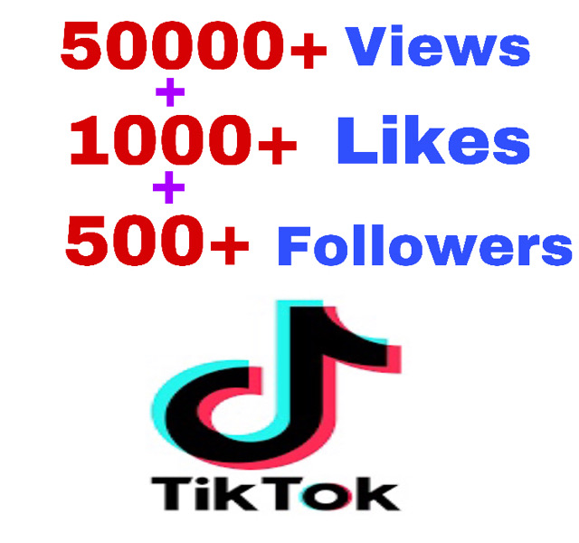 Get Package: 50000+ Views, 1000+ Likes & 500+ Followers on TikTok post . Non Drop!