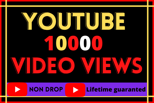 i will do youtube video 10000 organic views. High quality 100% real and life time permanent