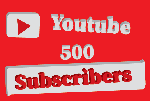 500+ youtube subscriber,best quality ,non drop and 100% real