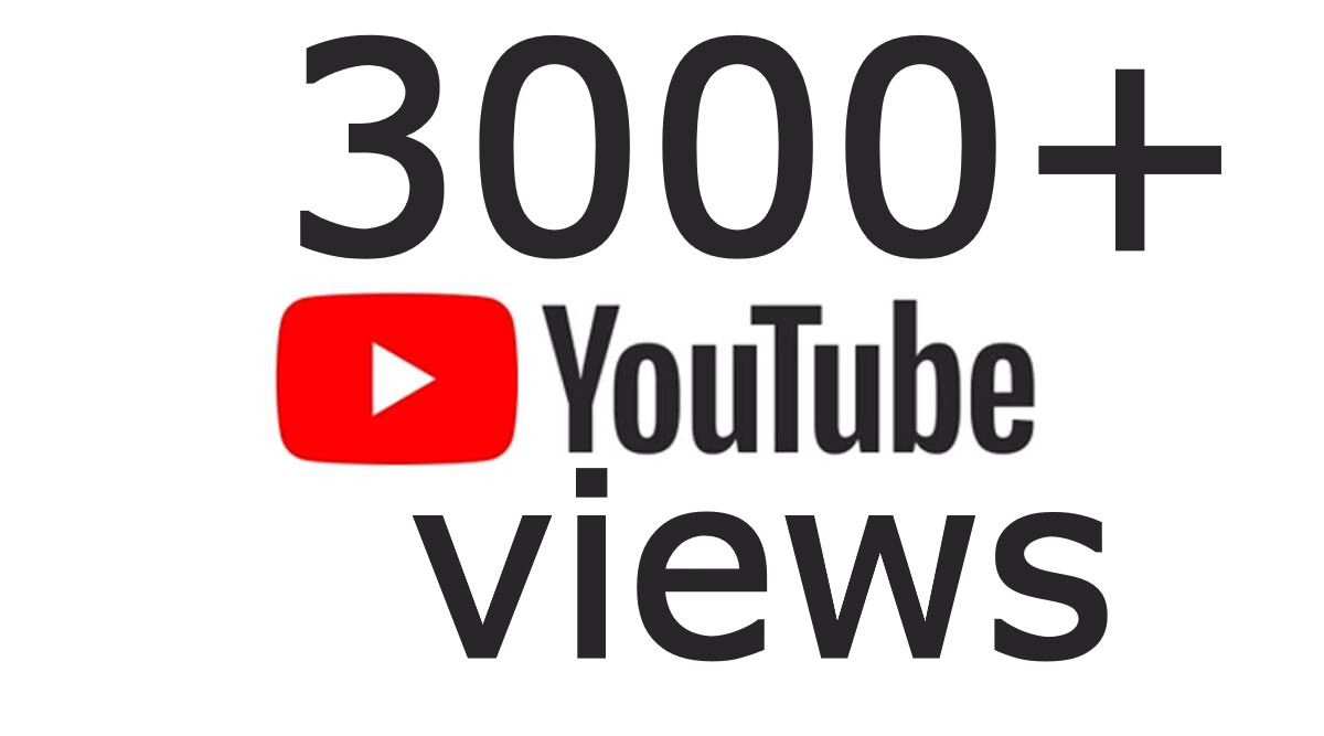 3000 youtube Real and High Quality views with 150 likes non drop
