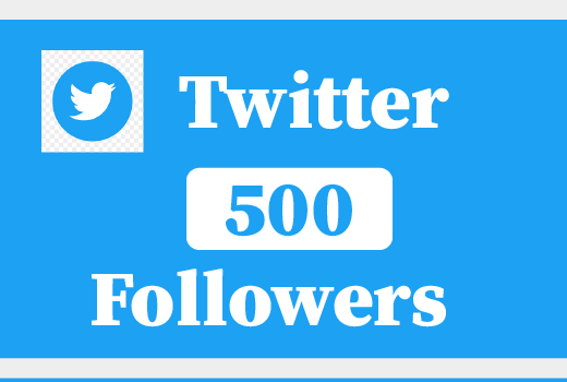 500+ Twitter Followers,Best Quality ,Non Drop and 100% Real
