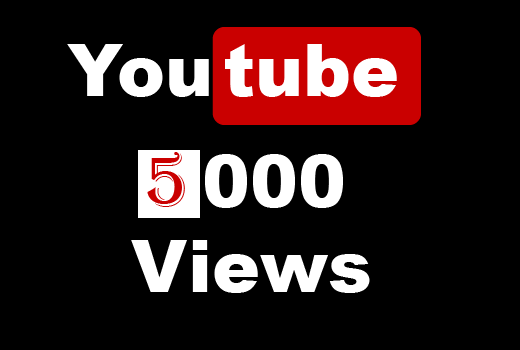 YouTube 5000+ Views,Non Drop and 100% Real