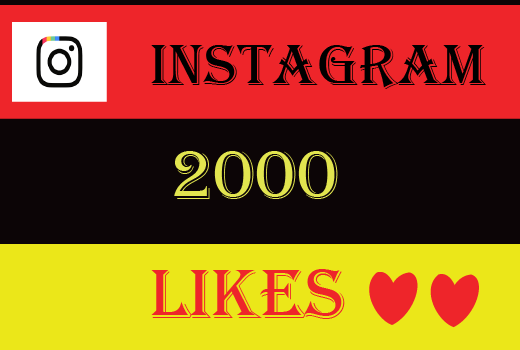 2000+ Instagram likes,Non drop ,best quality and 100% real