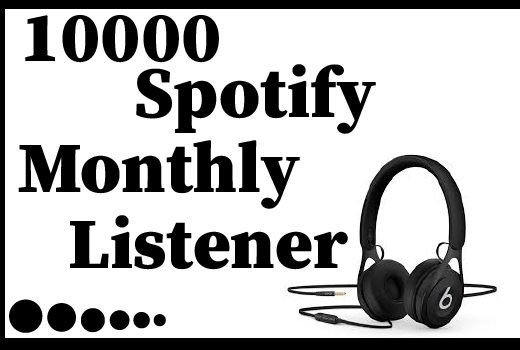 10000 Spotify monthly listener,Best Quality ,Non Drop and 100% Real