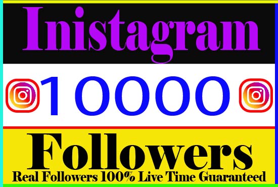 I will Provide 10000+ Instagram Followers Real Active Non Drop Live Time Guaranteed
