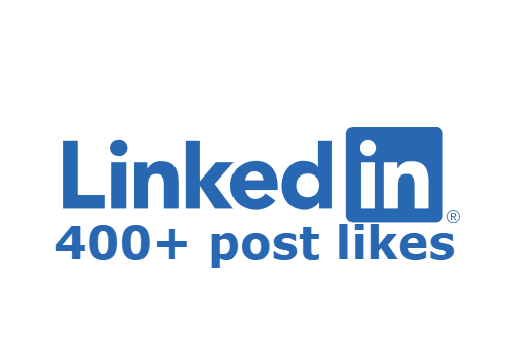 ADD you LinkedIn 400+ post likes none drop