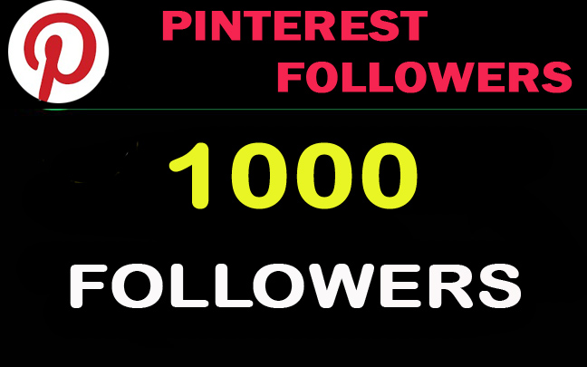 I will Provide 1000 Pinterest Followers to you