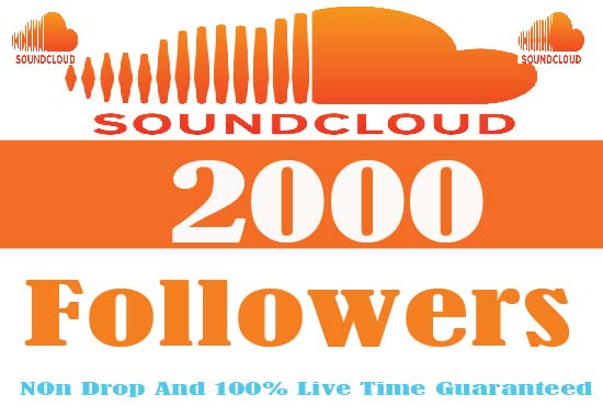 I Will Provide 2000+ Soundcloud Followers Non Drop Real Active User And Live Time Guaranteed
