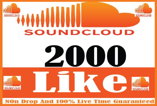I Will Provide 2000+ Soundcloud Like Real Active User Non Drop And Live Time Guaranteed