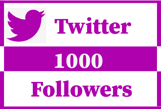 1000+ twitter followers,Best Quality,Non Drop and 100% Real