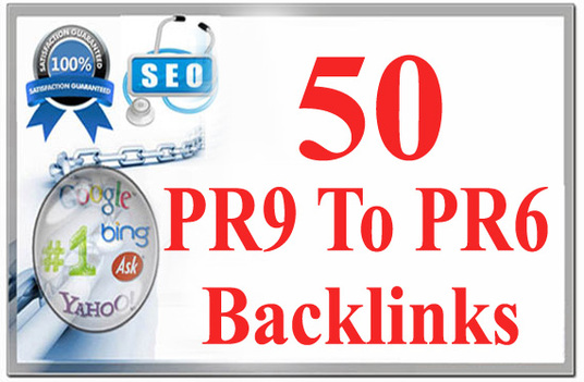 I will do 50 pr6 to pr9 Latest Update seo backlinks for google TOP ranking