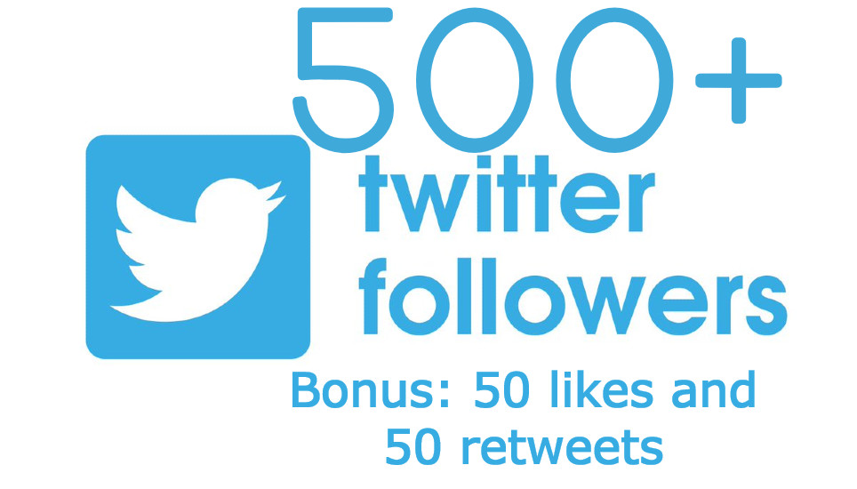 i will send you 500 twitter followers with BONUS