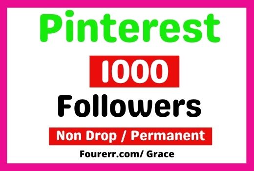 Get 1000+ Real Pinterest Followers, Non-drop, and Lifetime Permanent