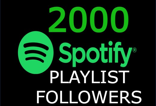 I will send you 2000+ spotify playlist followers