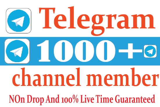 I Will Provide Your 1000+Telegram Channel Number Real And Active User