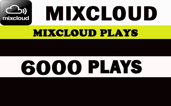 6000 World Mixcloud Plays. Real Active promotion